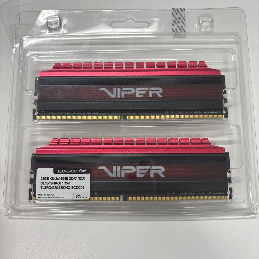 PV432G320C6K VIPER 3200MHz DDR4 メモリーセット