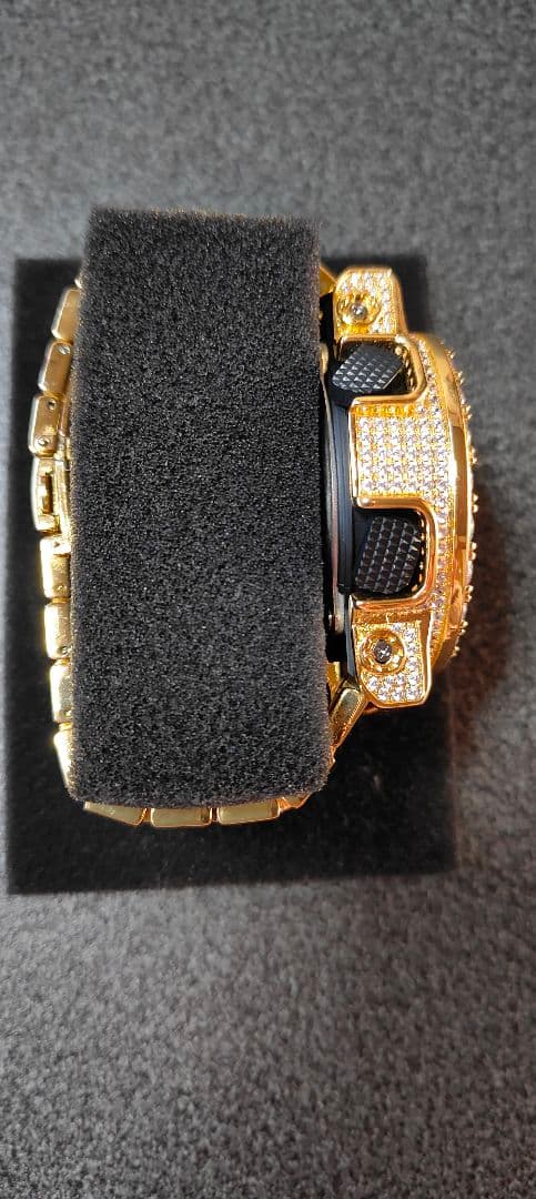 shotG-SHOCK カスタム ジルコニアGA110GB ゴールド腕時計