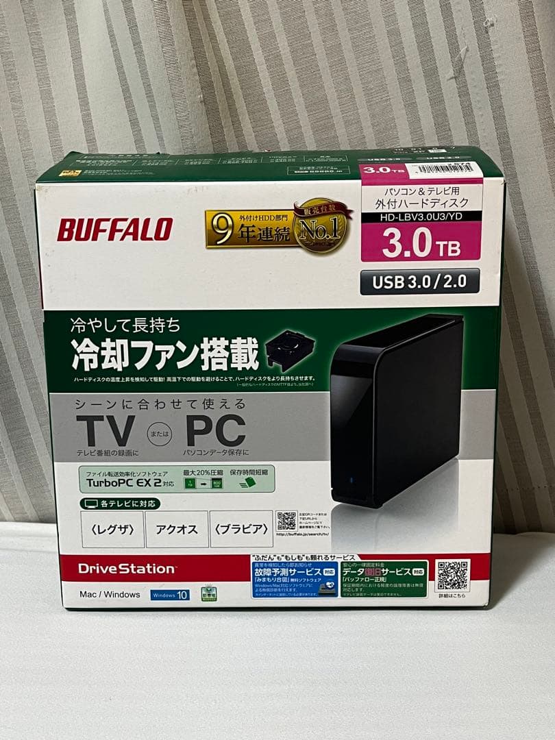 BUFFALO(バッファロー) USB3.0用 外付けHDD 3TB