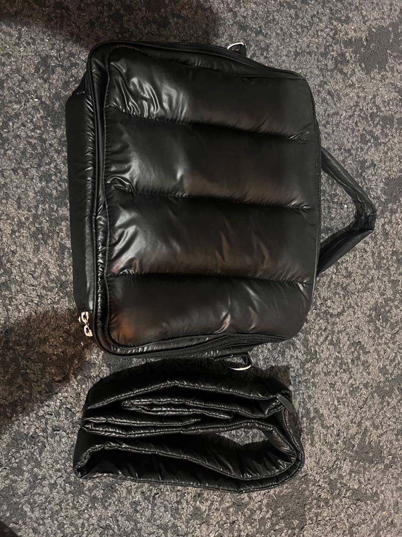 マザーズバック　Carin カリン　ブラックナイロン マザーズバッグ