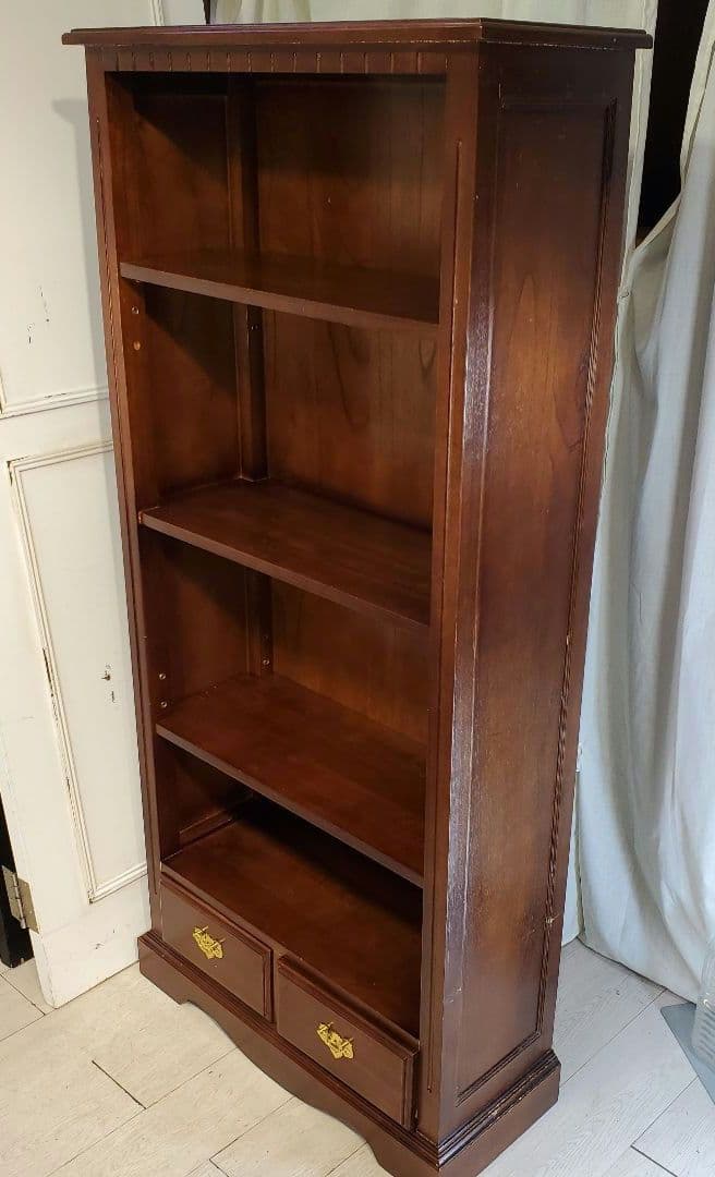 アンティークブックシェルフ　棚板高さ調節可能　本棚　ヴィンテージ