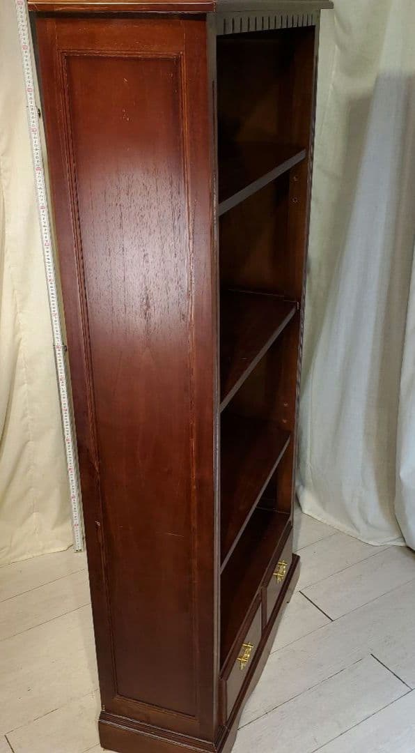 アンティークブックシェルフ　棚板高さ調節可能　本棚　ヴィンテージ