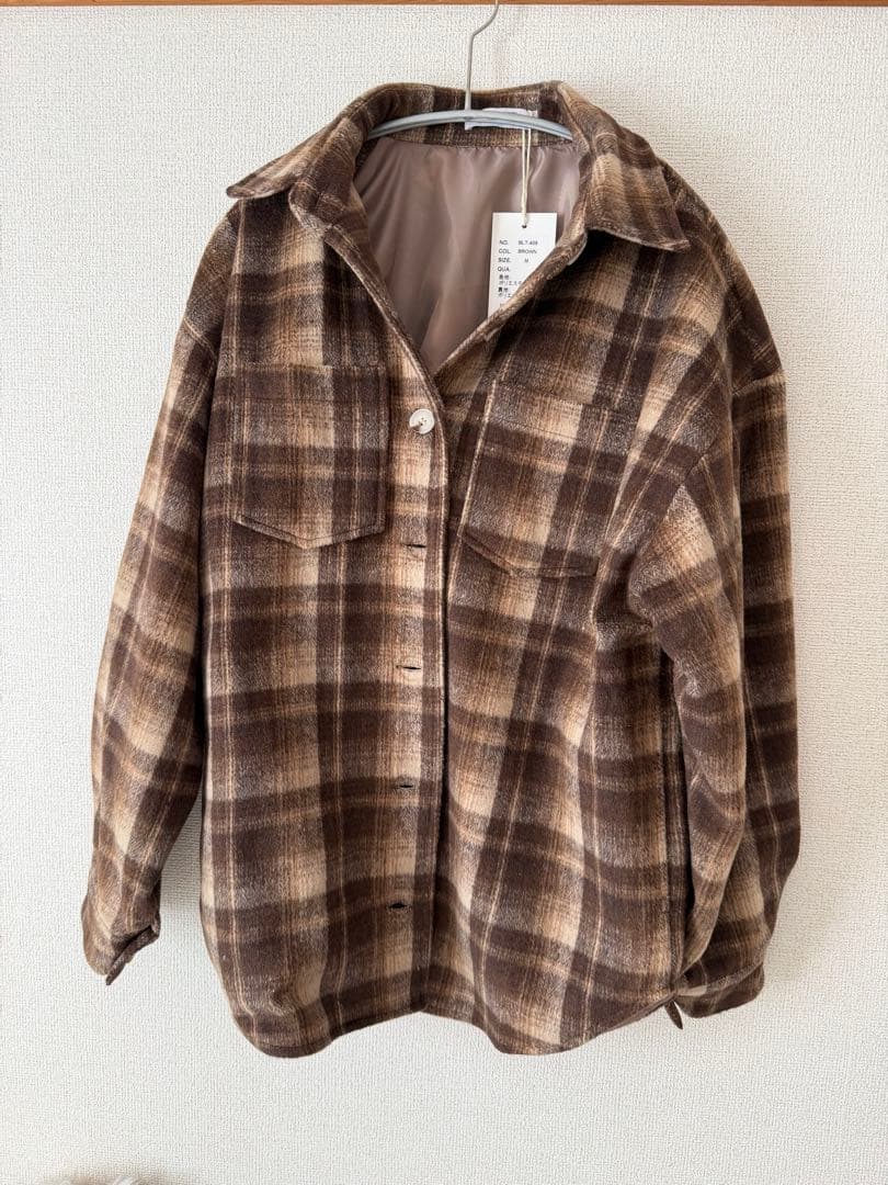 BLATE チェックコート　2025 AW ブラウン　チェック