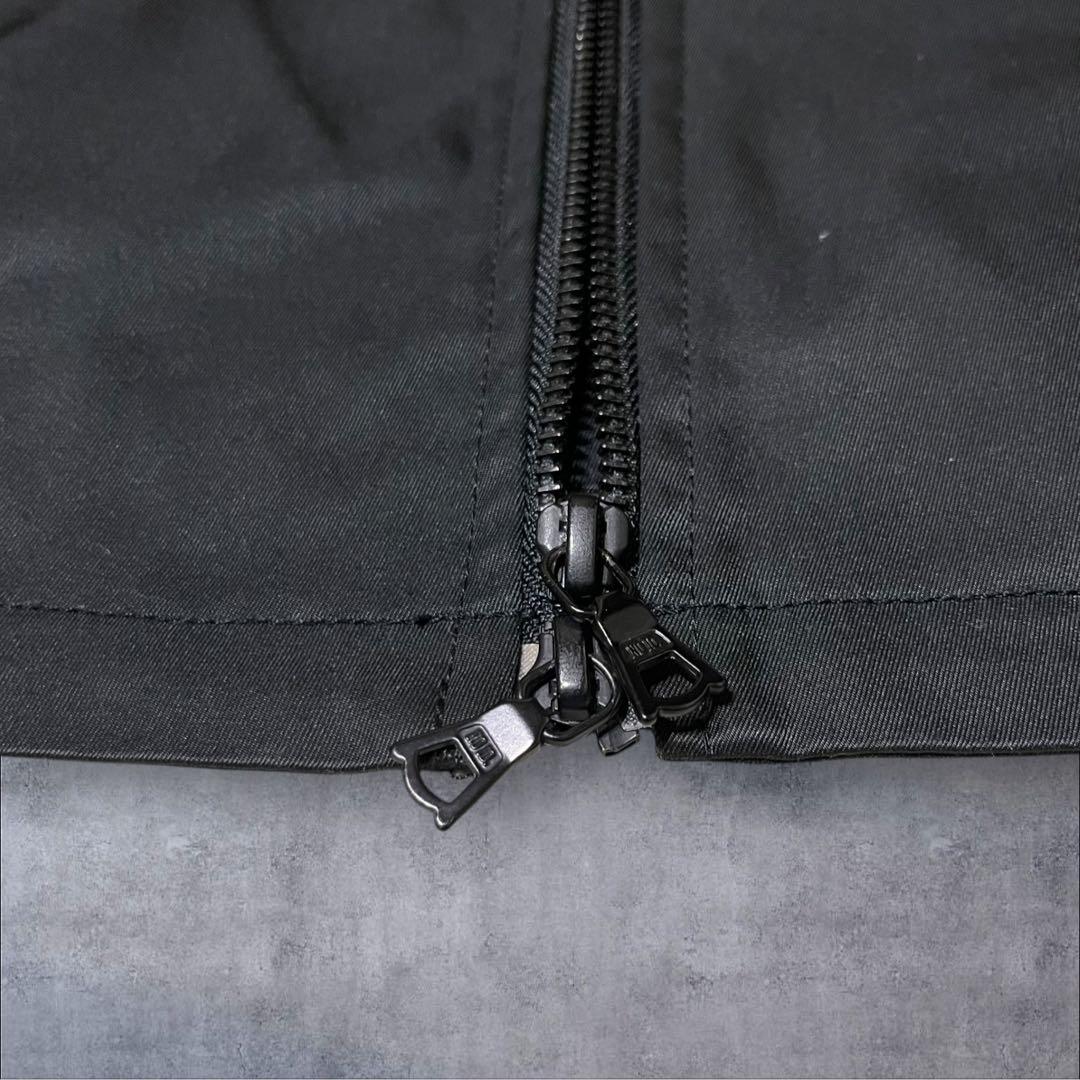 NO ID. zip up フーディ　ジャケット　ダブルジップ　M ギミック