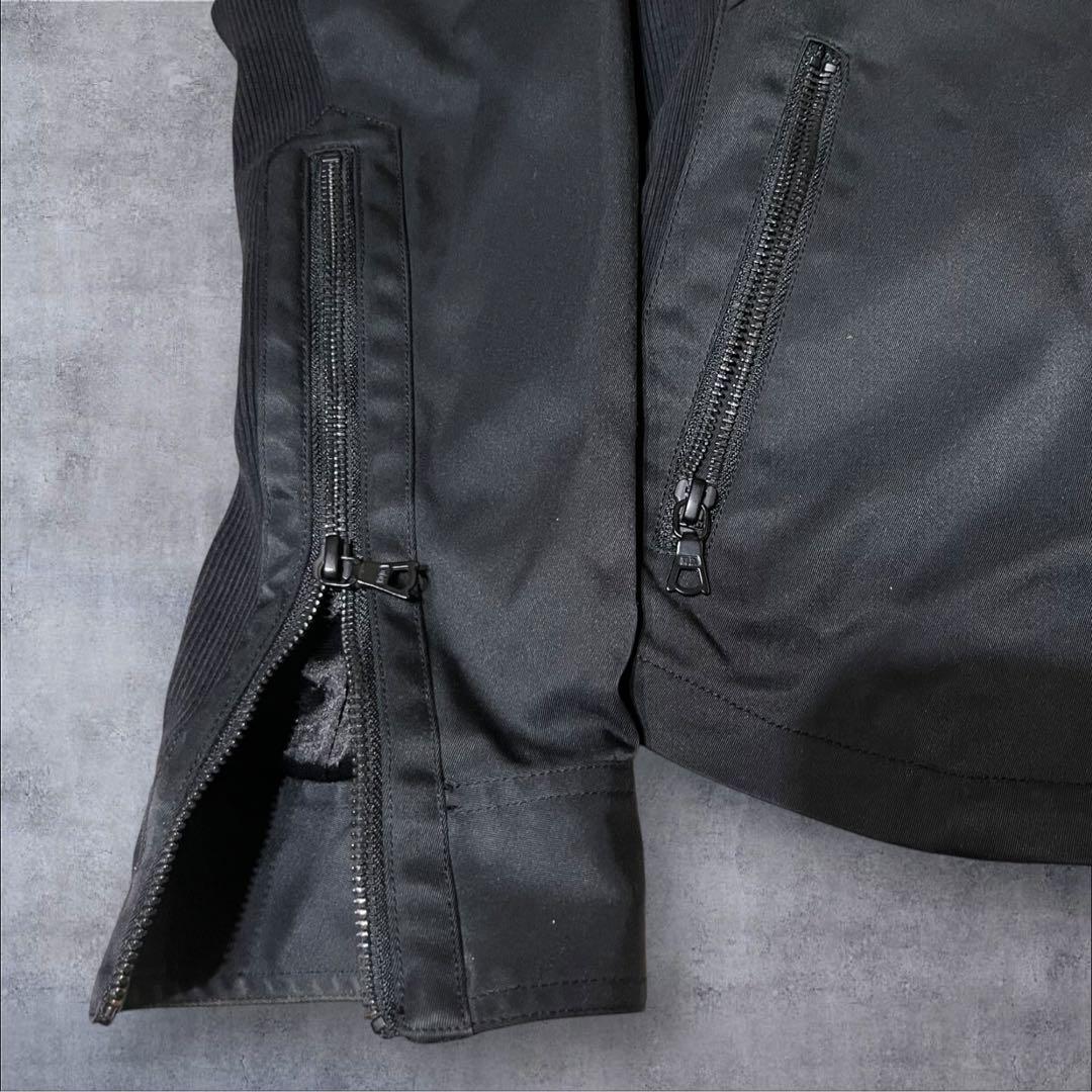 NO ID. zip up フーディ　ジャケット　ダブルジップ　M ギミック