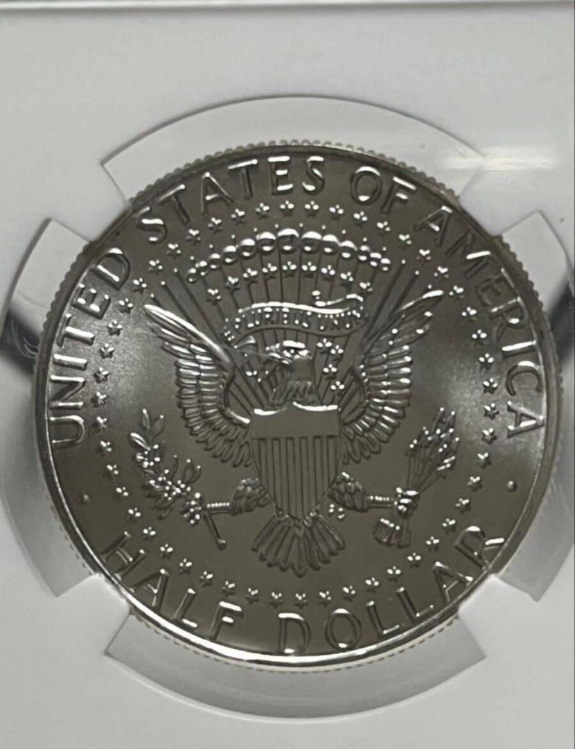 NGC鑑定　最高鑑定　SP70 2014年D ケネディ　ハーフダラー　SV900