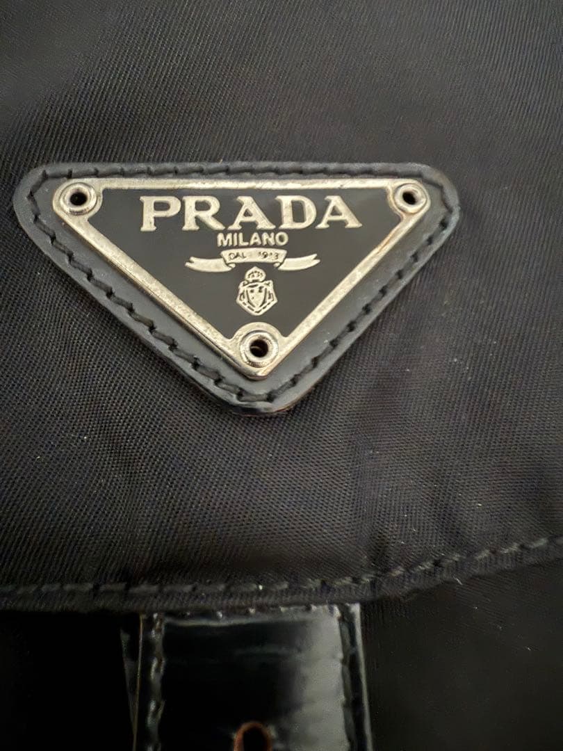 極美品PRADA プラダ ミニリュック テスートナイロン 黒　B6677F