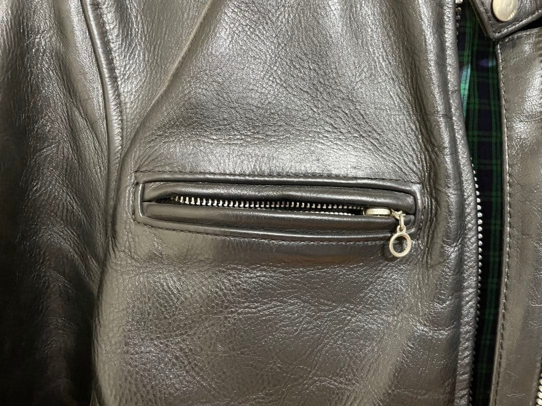 m*i様 vanson レザージャケット　シングルライダース　革ジャン　サイズ3