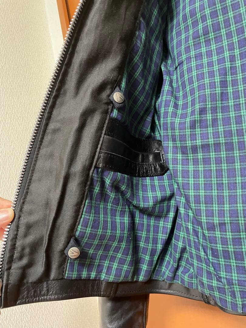 m*i様 vanson レザージャケット　シングルライダース　革ジャン　サイズ3