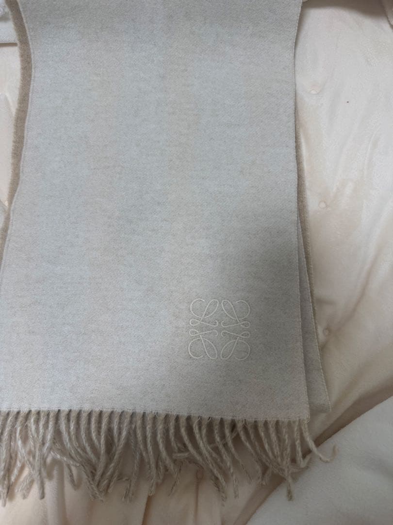 LOEWE バイカラー スカーフ (ウール&カシミヤ)