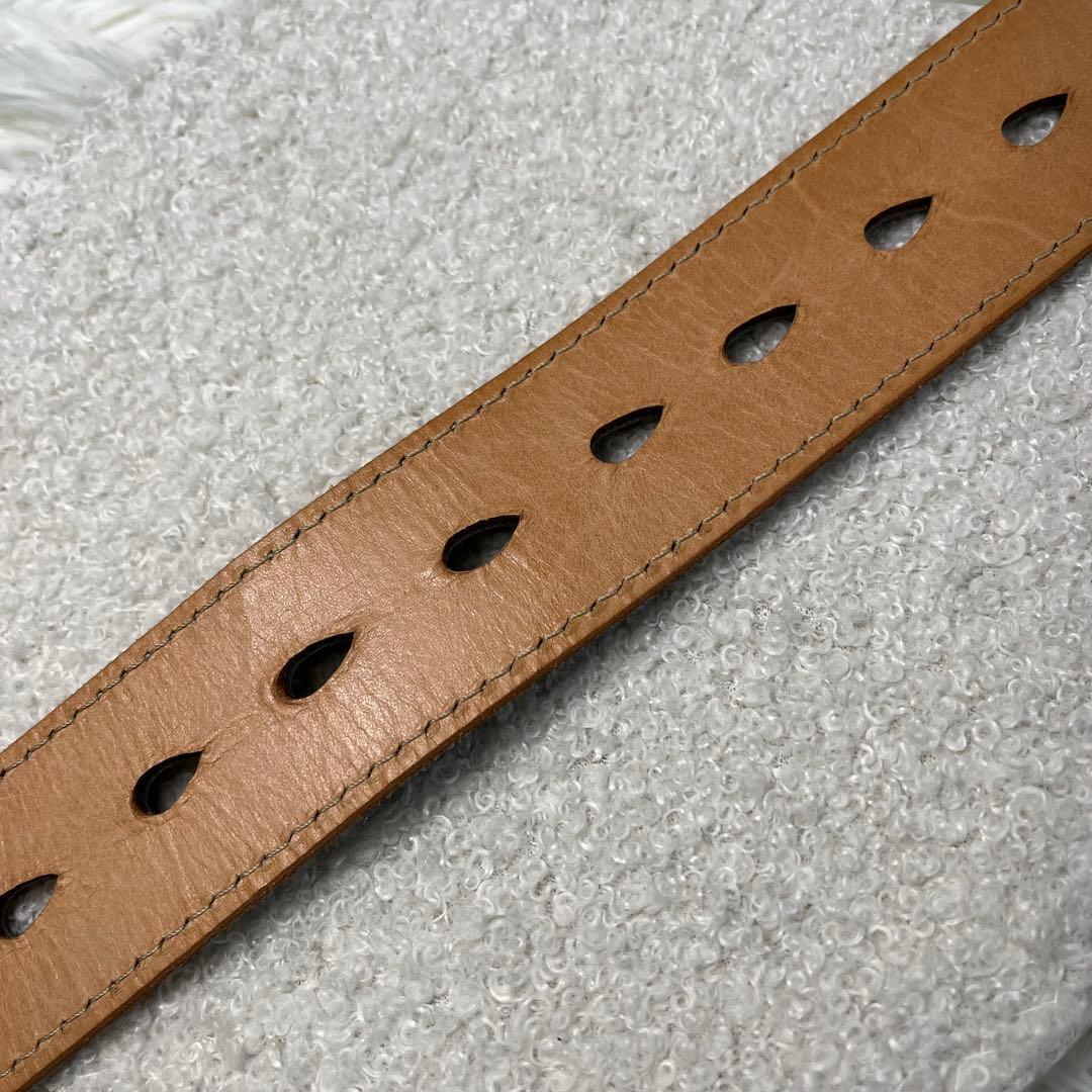 未使用級　Y's　ヨウジヤマモト　レザーベルト　日本製　アッシュブラウン