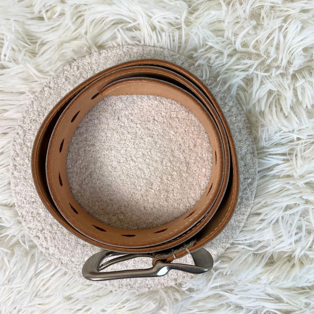 未使用級　Y's　ヨウジヤマモト　レザーベルト　日本製　アッシュブラウン