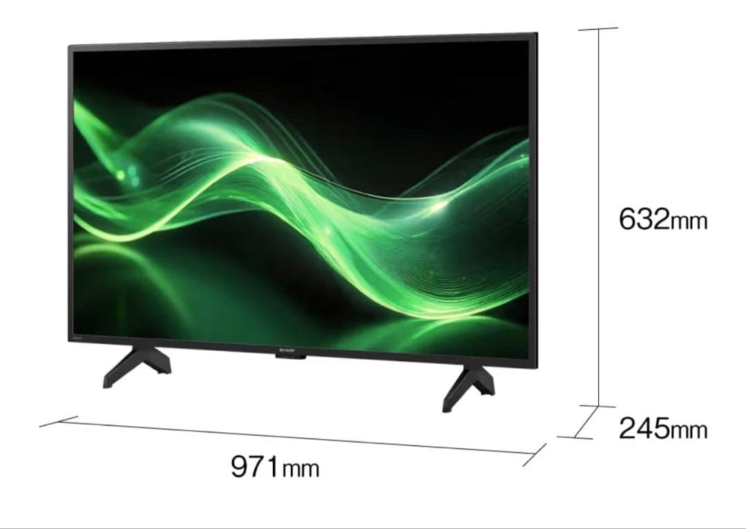【新品未使用】SHARP 4T-C43GJ2 43V 4K液晶テレビ