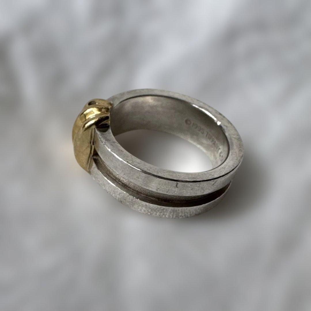 Tiffany ティファニー グルーブドウィズ3ロウ リング 11.5号