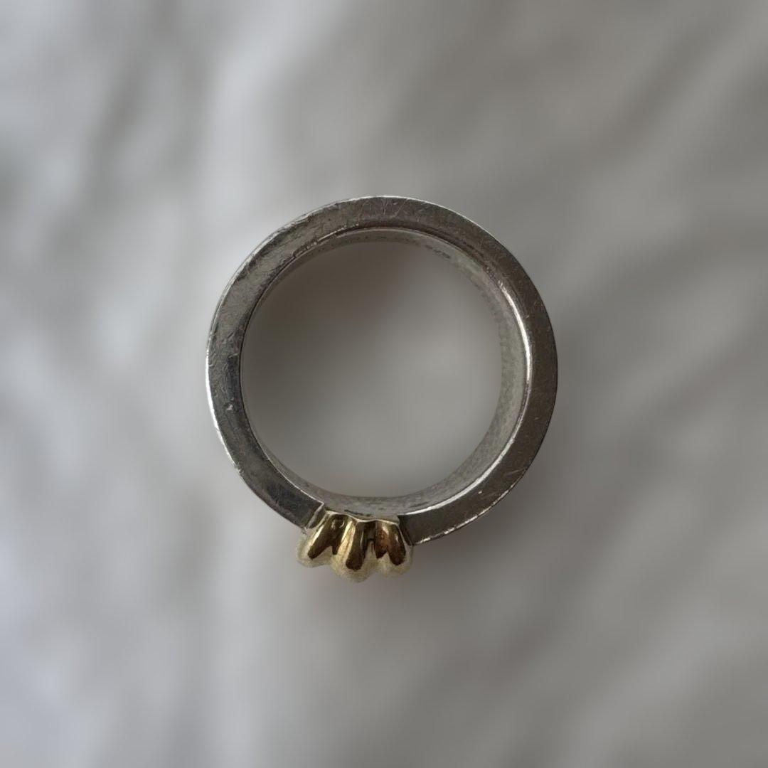 Tiffany ティファニー グルーブドウィズ3ロウ リング 11.5号