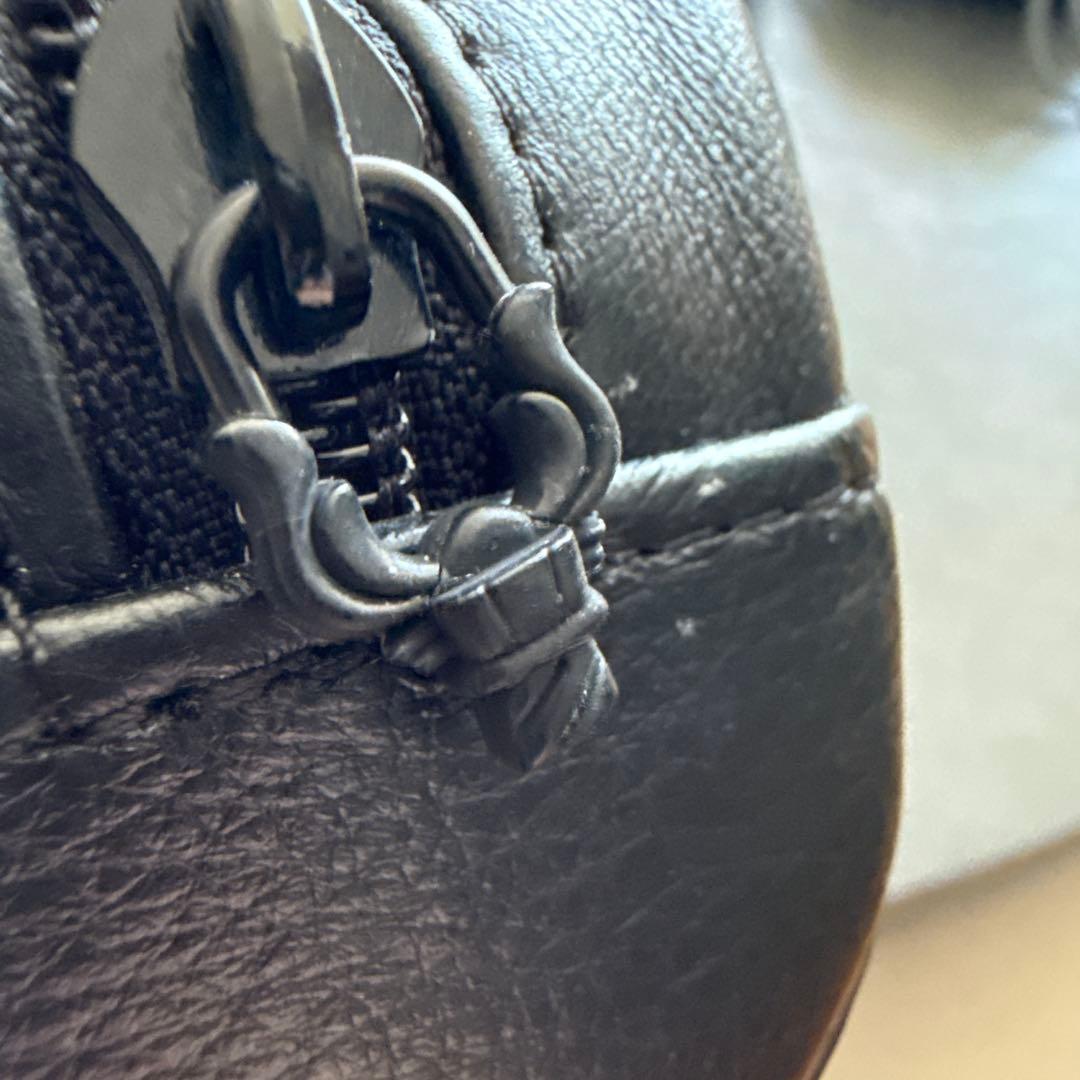 CHROME HEARTS ブラックレザーケース ロゴ入り