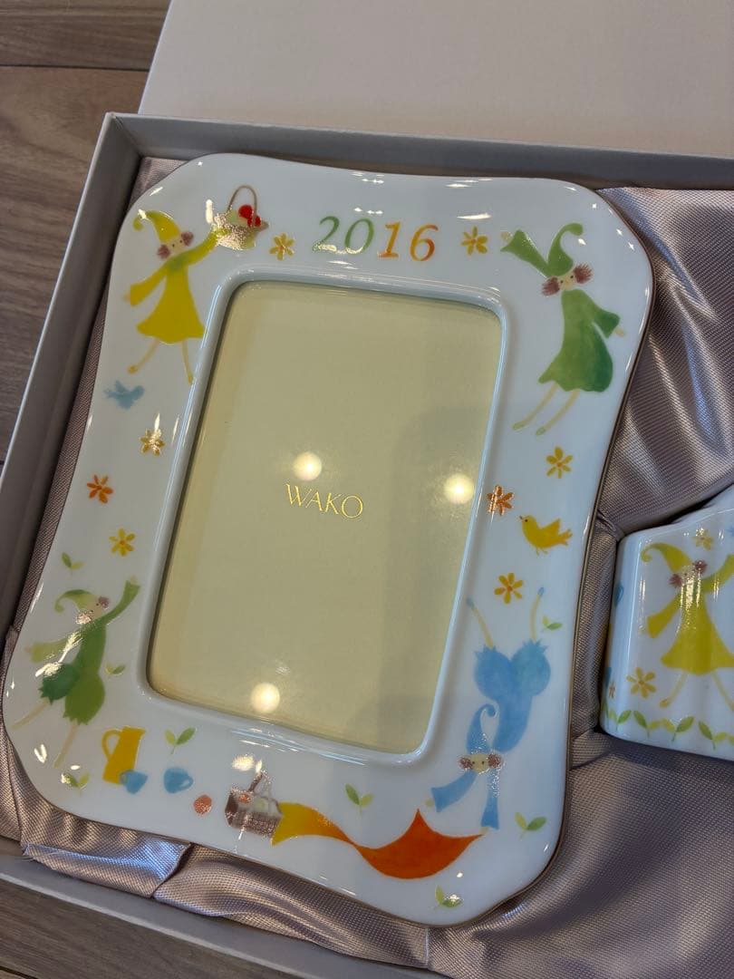 【和光】Wako 写真立て＆置き時計セット