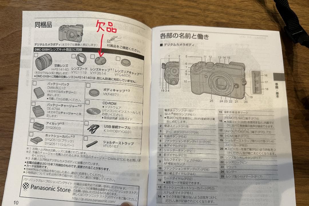 パナソニック LUMIX DMC-GX8H （中古品）