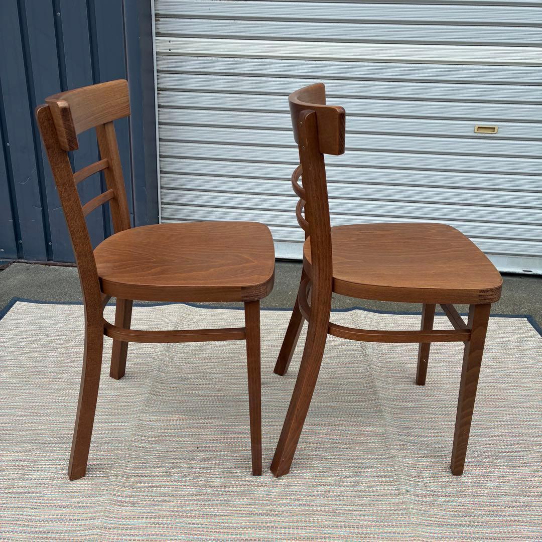 【送料込】TON 椅子 チェコ製 トン ダイニングチェア ２脚セット