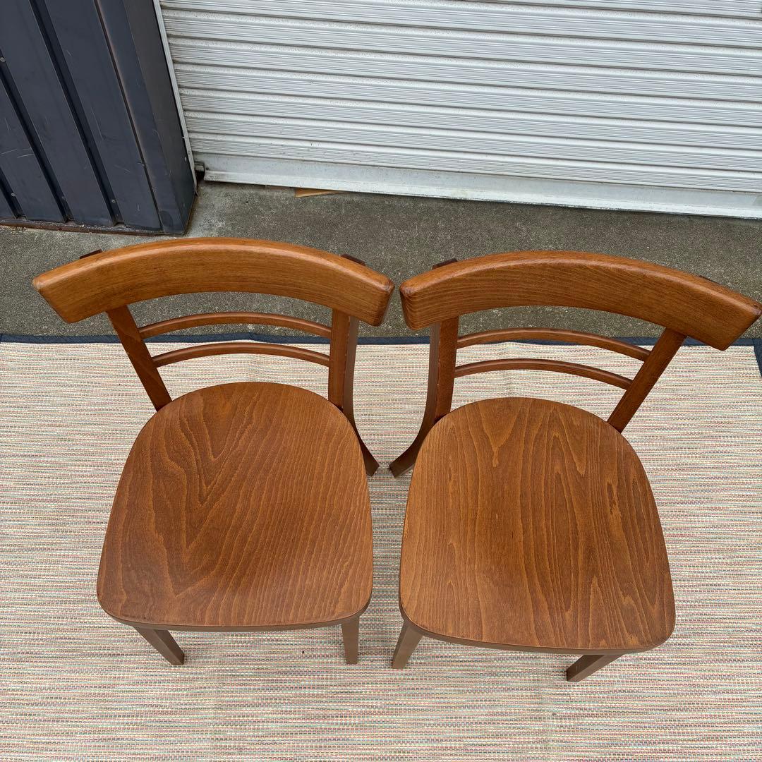 【送料込】TON 椅子 チェコ製 トン ダイニングチェア ２脚セット