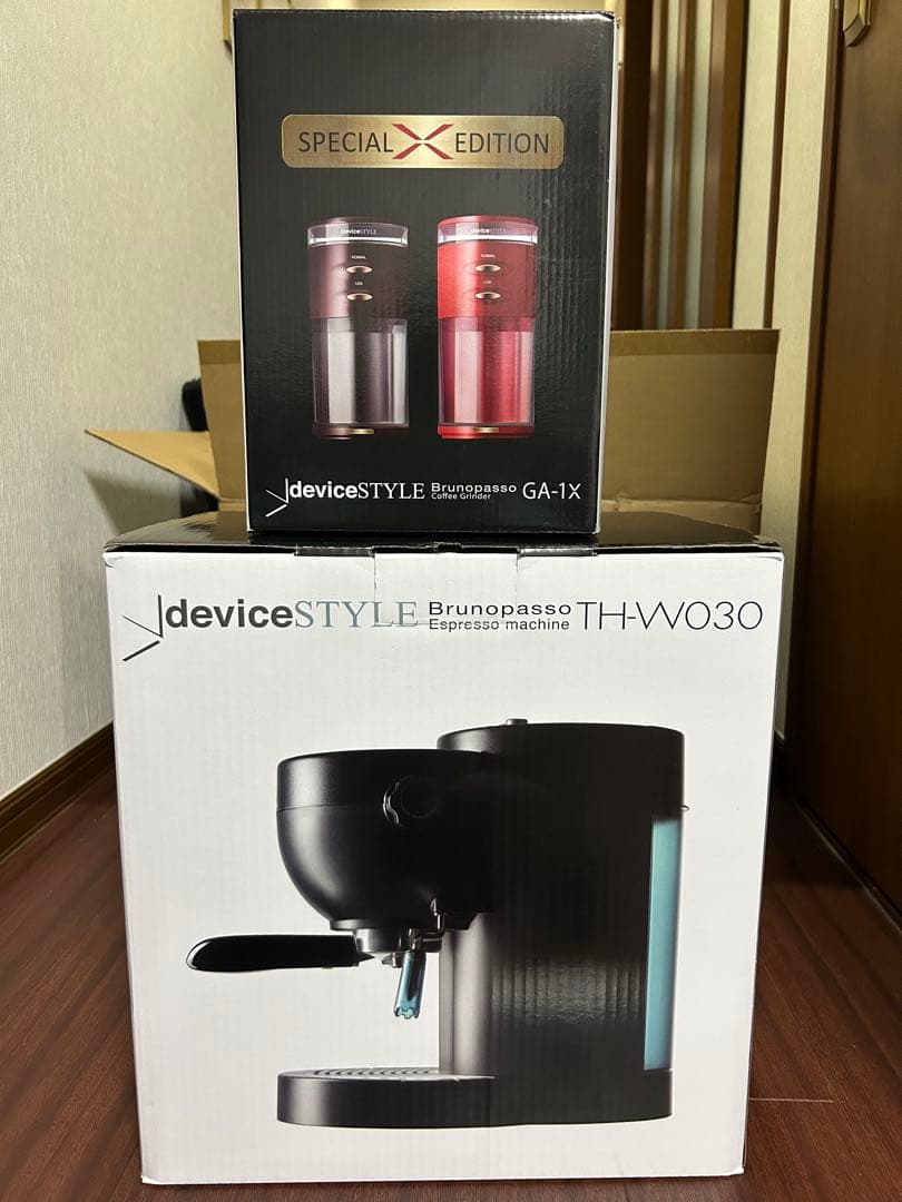 [デバイスタイルエスプレッソマシンスターターセット]外箱あり。