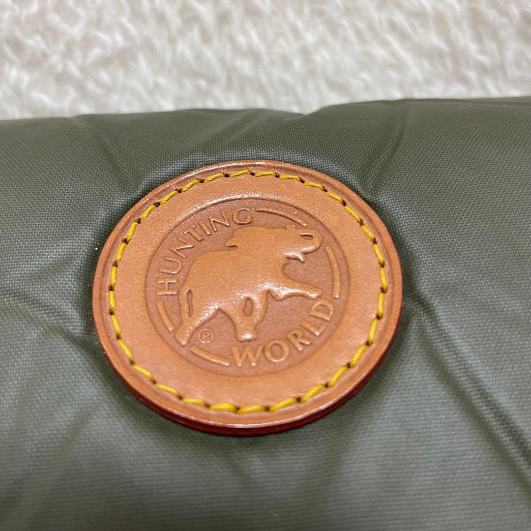 【希少】ハンティングワールド バチュークロス カーキ メッセンジャーバッグ