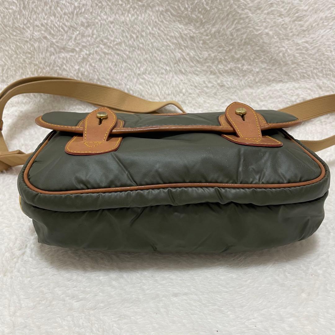 【希少】ハンティングワールド バチュークロス カーキ メッセンジャーバッグ