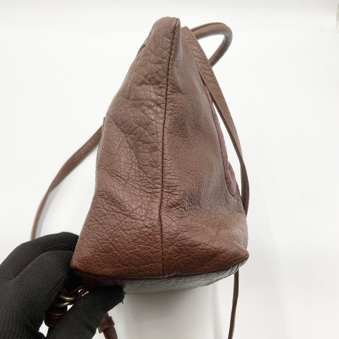 新品未使用　IBIZA イビサ　オーストリッチ　バックパック　レザー　ブラウン