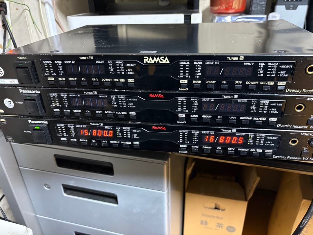 Panasonic RAMSA WX-R822 通電確認済　ジャンク　3点セット