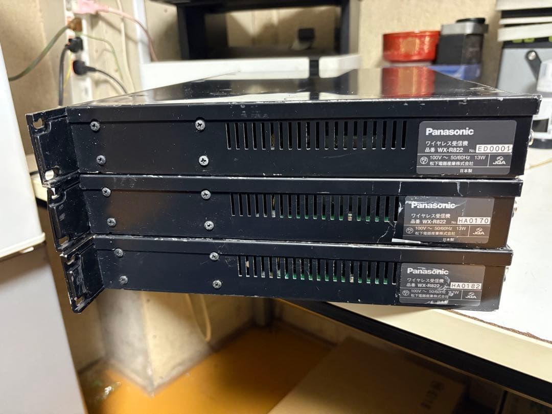 Panasonic RAMSA WX-R822 通電確認済　ジャンク　3点セット