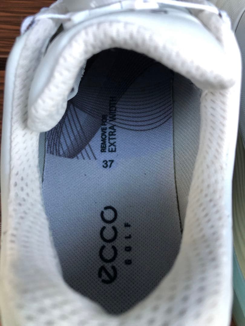 341番 美品 Ecco ゴルフシューズ 37 23.5cmスパイクレス
