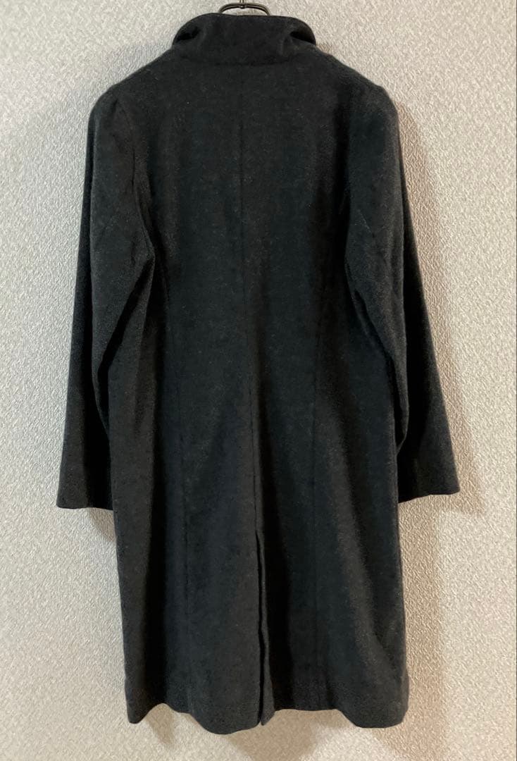 evam eva カシミヤ ヘンプ ロングコート グレー 系　定価約8万円