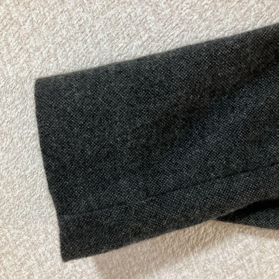 evam eva カシミヤ ヘンプ ロングコート グレー 系　定価約8万円