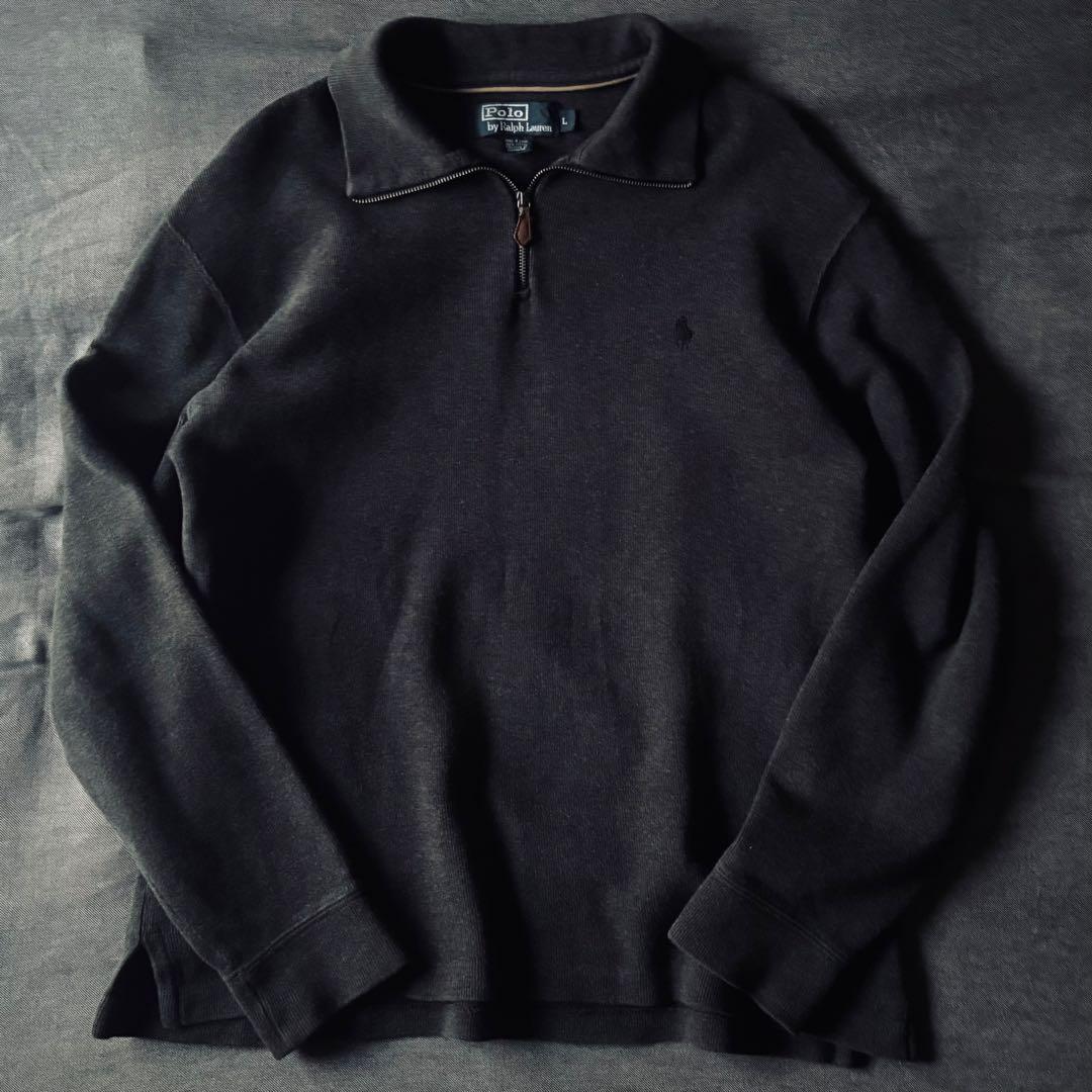 く*ふ様 90s Ralph Lauren ハーフジップ　スウェットシャツ　ダー