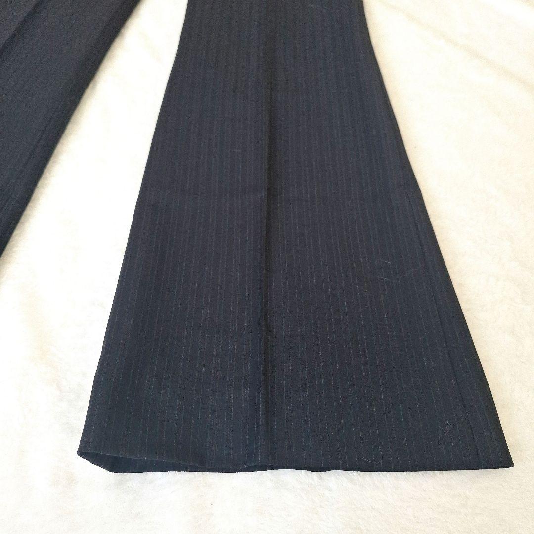 23区 ビジネス パンツスーツ ストライプ ネイビー 38 M セットアップ