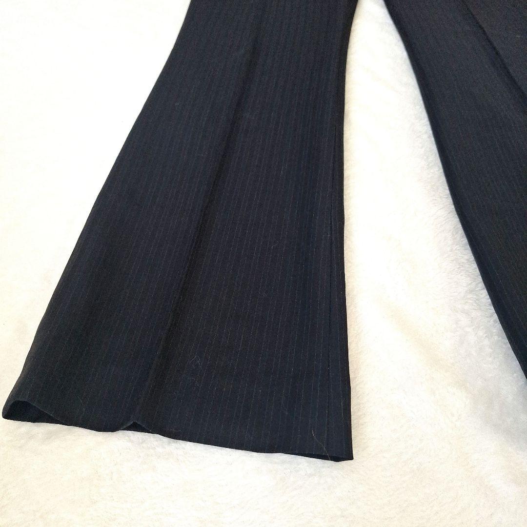 23区 ビジネス パンツスーツ ストライプ ネイビー 38 M セットアップ