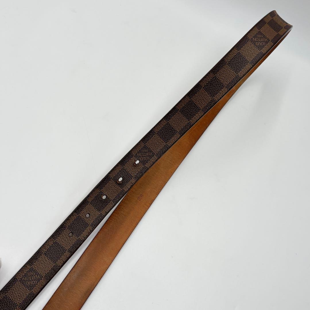 ふー様ルイ・ヴィトンサンチュール・キャレ ダミエ・エベヌ M6802 ベルト