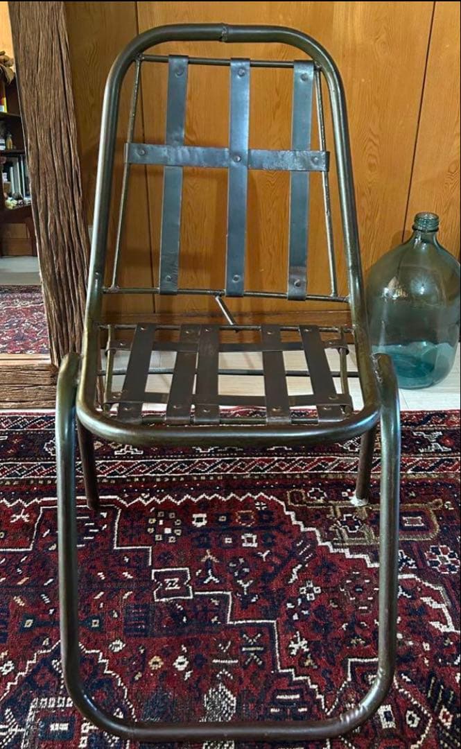 アイアン　チェア　インダストリアル　ヴィンテージ　男前　クラッシュゲート①