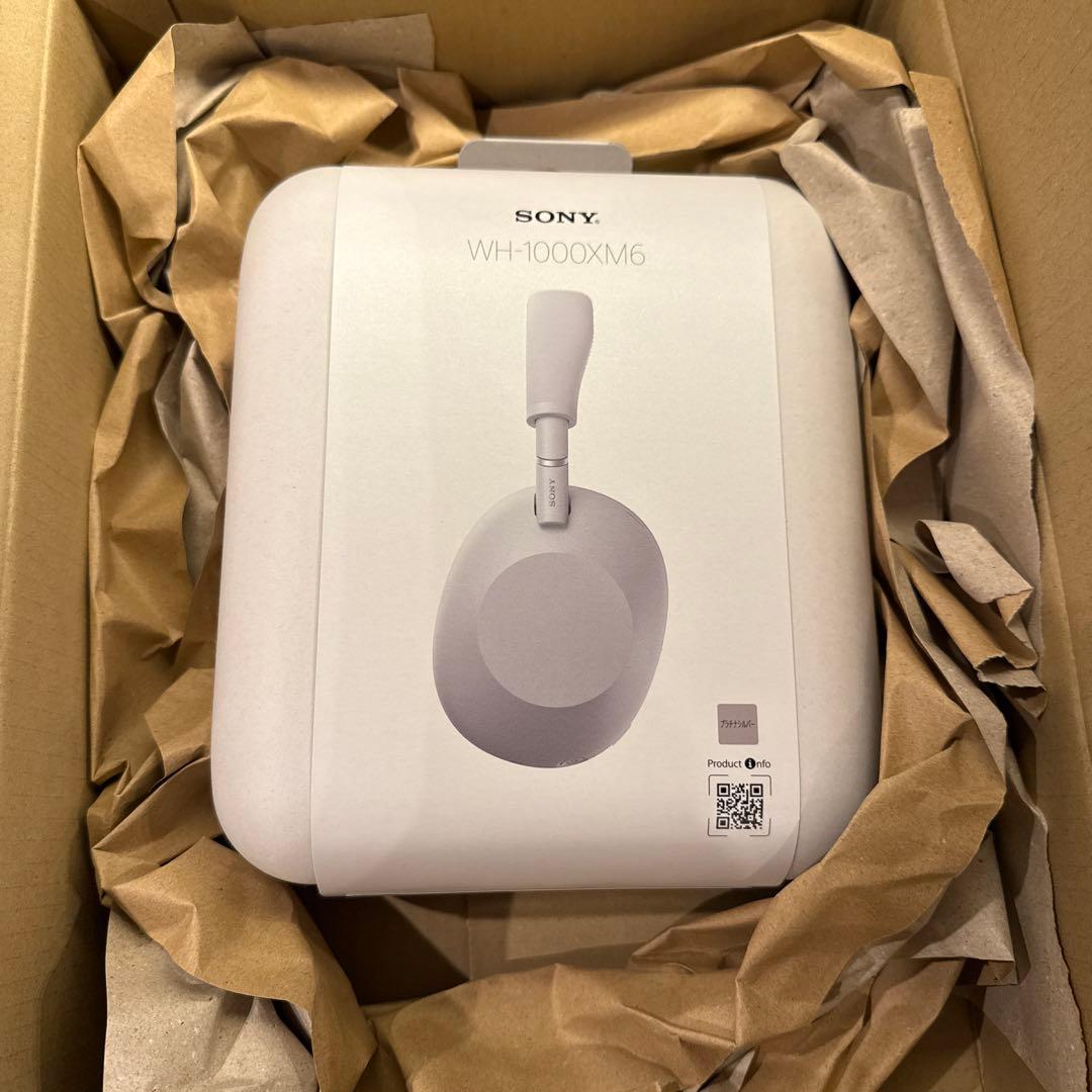 【新品未使用未開封・延長保証付】Sony WH-1000MX6 プラチナシルバー