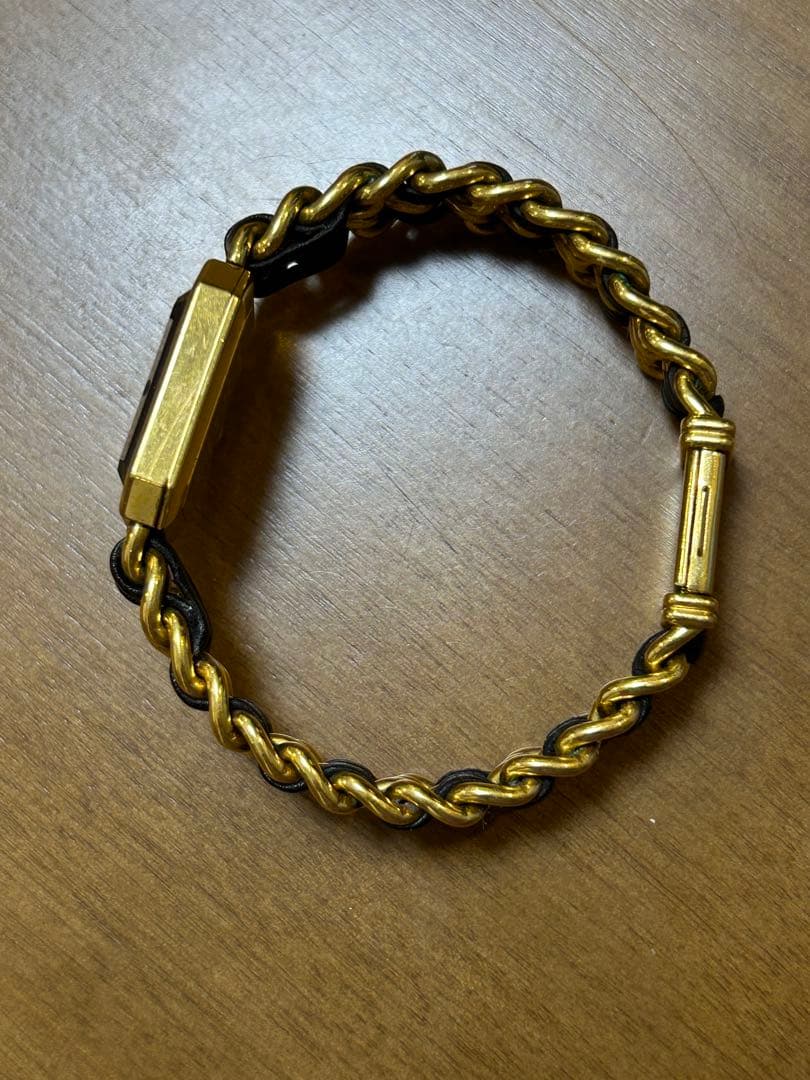 な*ん様 CHANEL ゴールド ブラック オクタゴナル時計　シャネル