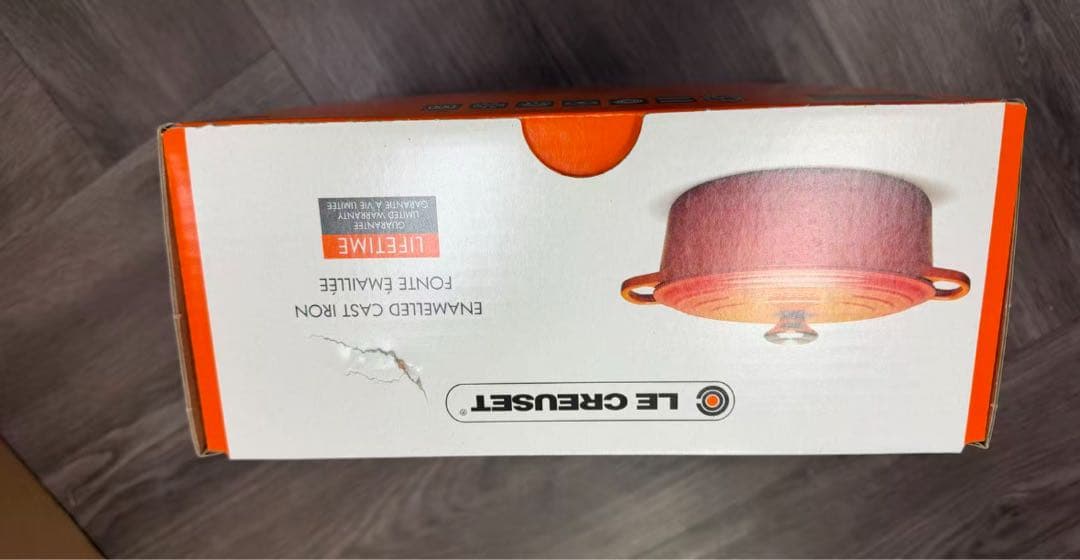 シグニチャー ココット・ロンド 23cm メレンゲ (シルバーツマミ)