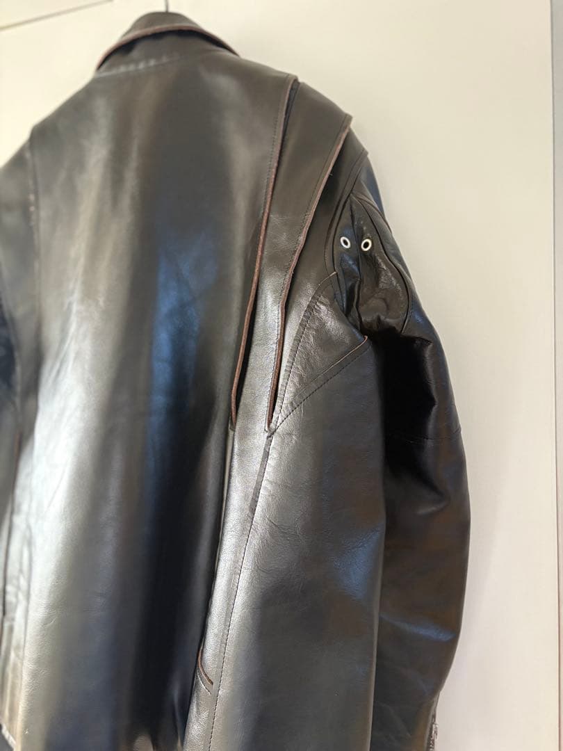 sacai 25AW Leather Jacket レザージャケット　ブラック
