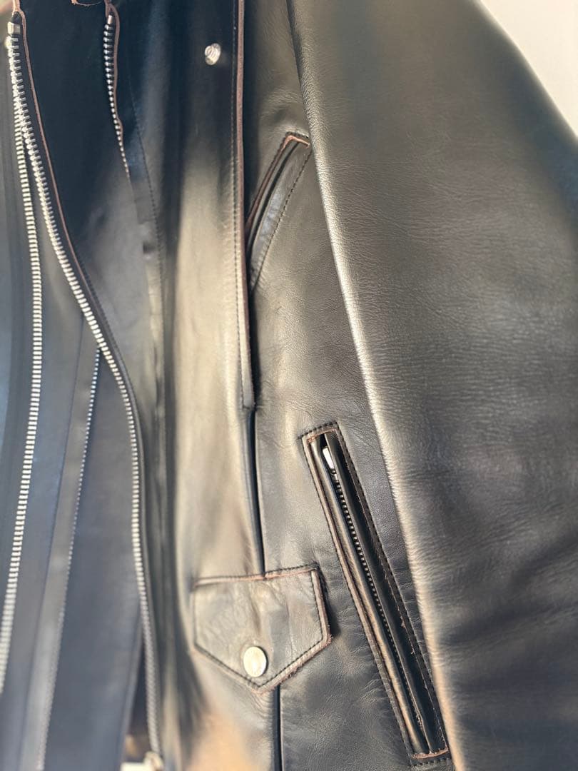 sacai 25AW Leather Jacket レザージャケット　ブラック