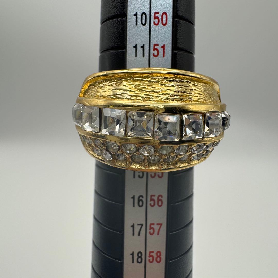 【希少】Diorヴィンテージ リング ゴールド フリーサイズ 現状12号#145