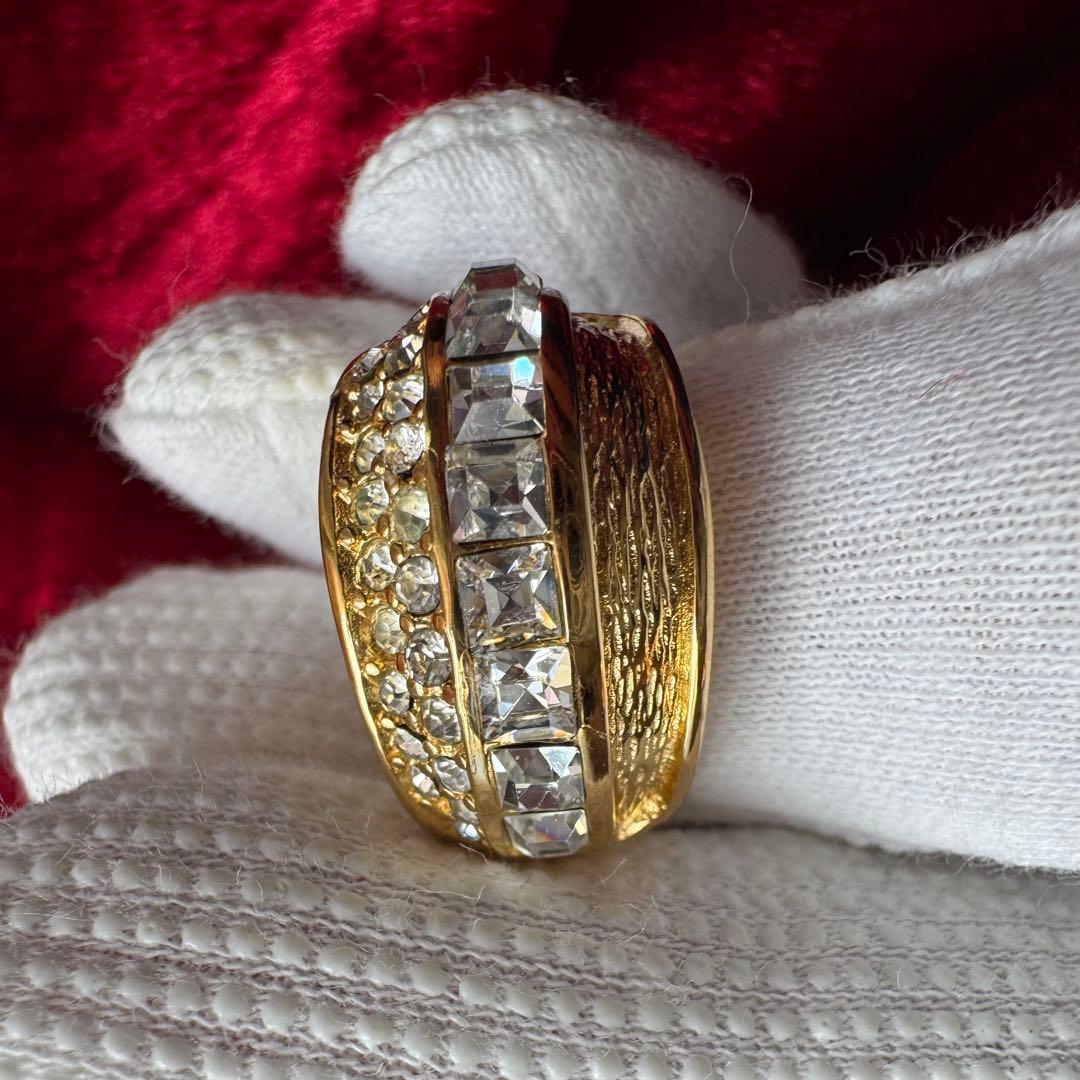 【希少】Diorヴィンテージ リング ゴールド フリーサイズ 現状12号#145