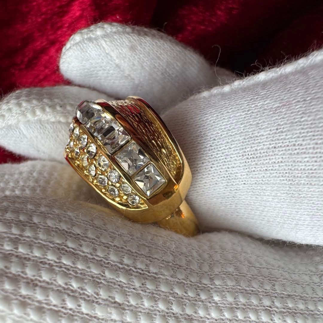 【希少】Diorヴィンテージ リング ゴールド フリーサイズ 現状12号#145