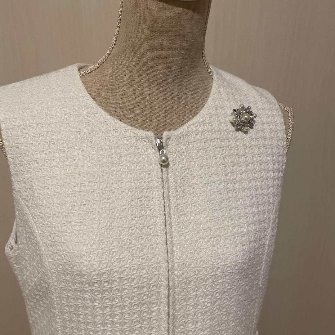 新品タグ付きスーパービューティー☆配色切替ウエストレース使いジャンパースカート