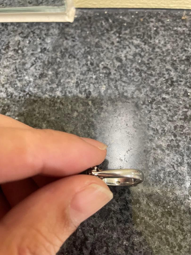 翡翠　18k リング