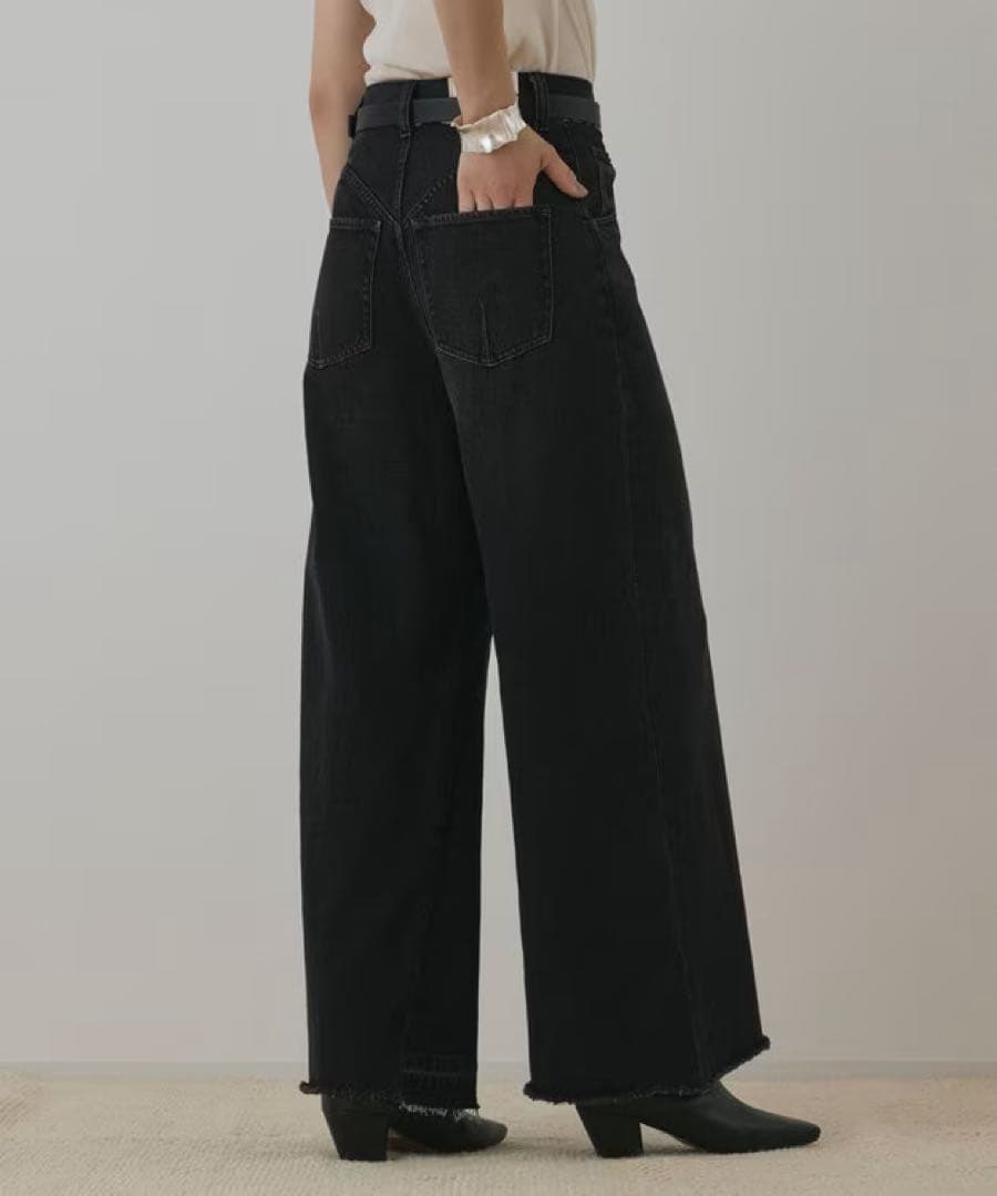 ☆hazhaz☆《タグ付き》グレースコンチネンタル バギーデニム 36