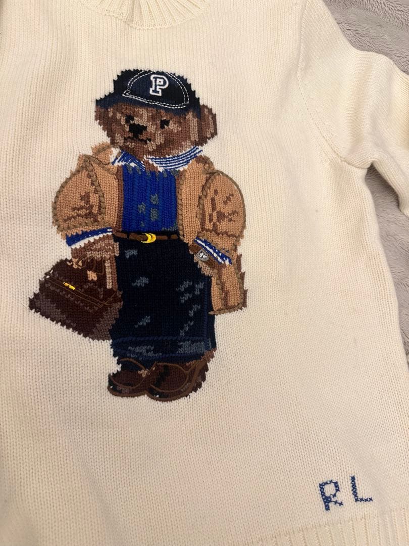 POLOラルフローレン ポロベア　ニット ウール×カシミヤ混